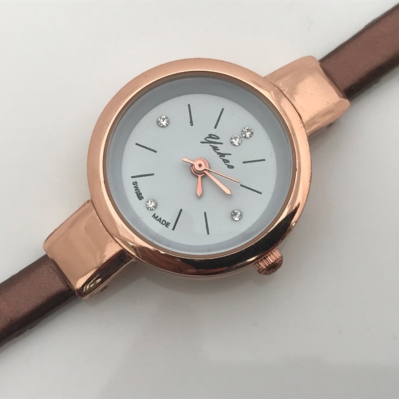 Yuhao Accessories - Swiss Made Yuhao Women Watch Rose Gold Small Dial